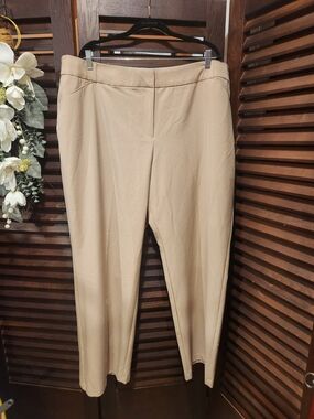 Cato Beige Straight Leg Dress Trousers